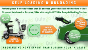 self loading and unloading - requires no more effort than closing your tailgate