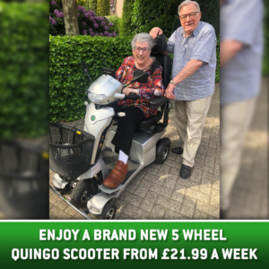 enjoy a brand new 5 wheel quingo scooter from £21.99 a week